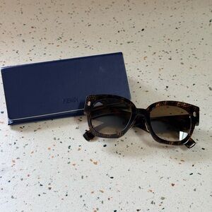 Fendi Tortoise Shell Sunglasses with COA